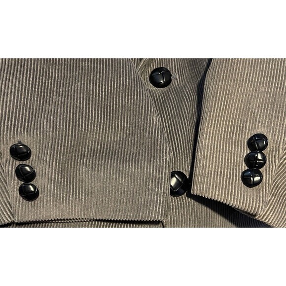 CIRCLE S Western Gray Corduroy Elbow patch Sports Coat Jacket Blazer Men's 42L - Picture 9 of 15